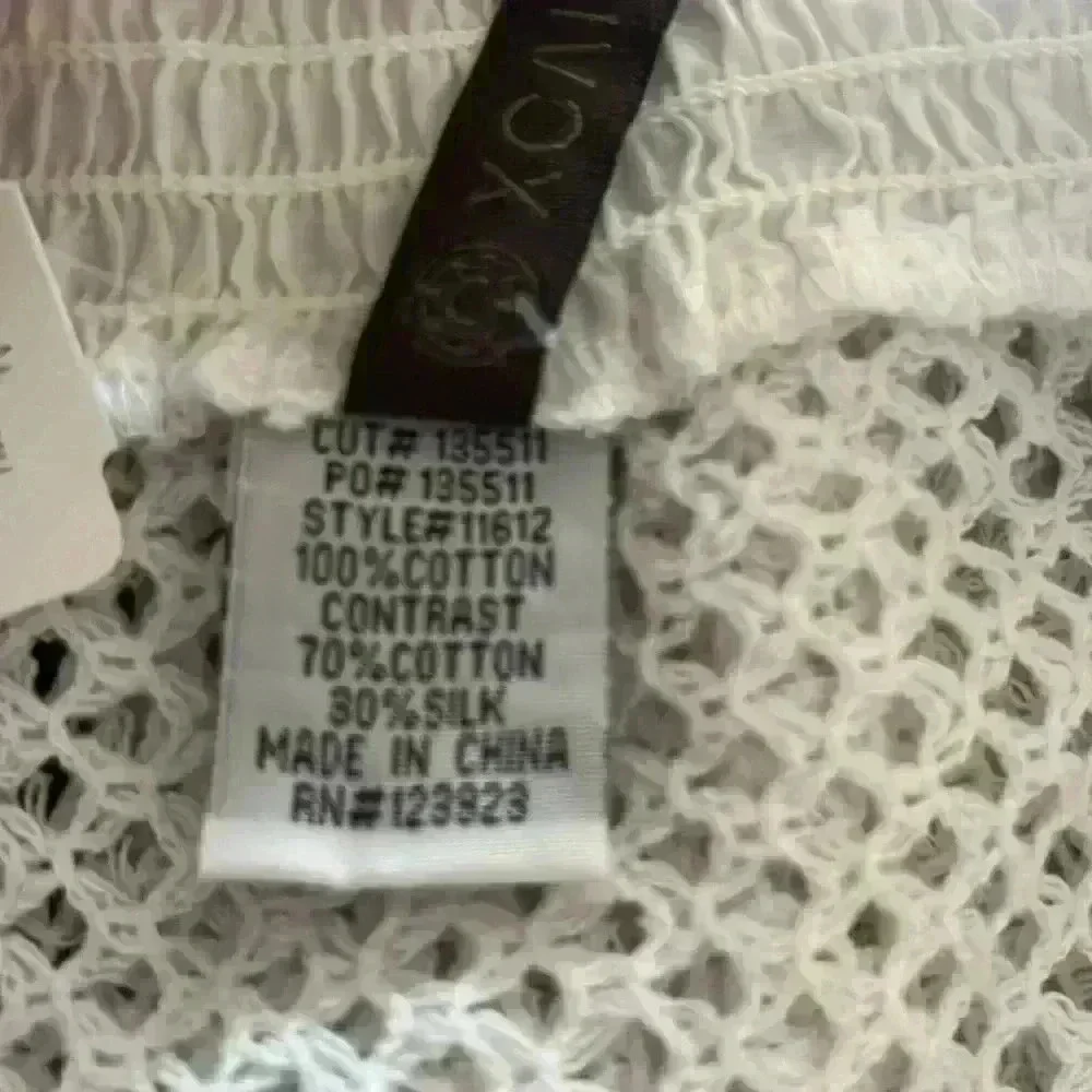 XCVI women’s white open cardigan